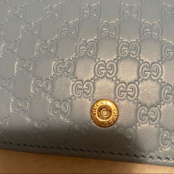 💙 GUCCI Microguccissima Wallet Cross Body Bag - Picture 2 of 8